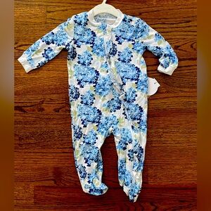 Milkberry Hydrangea Bamboo Footie